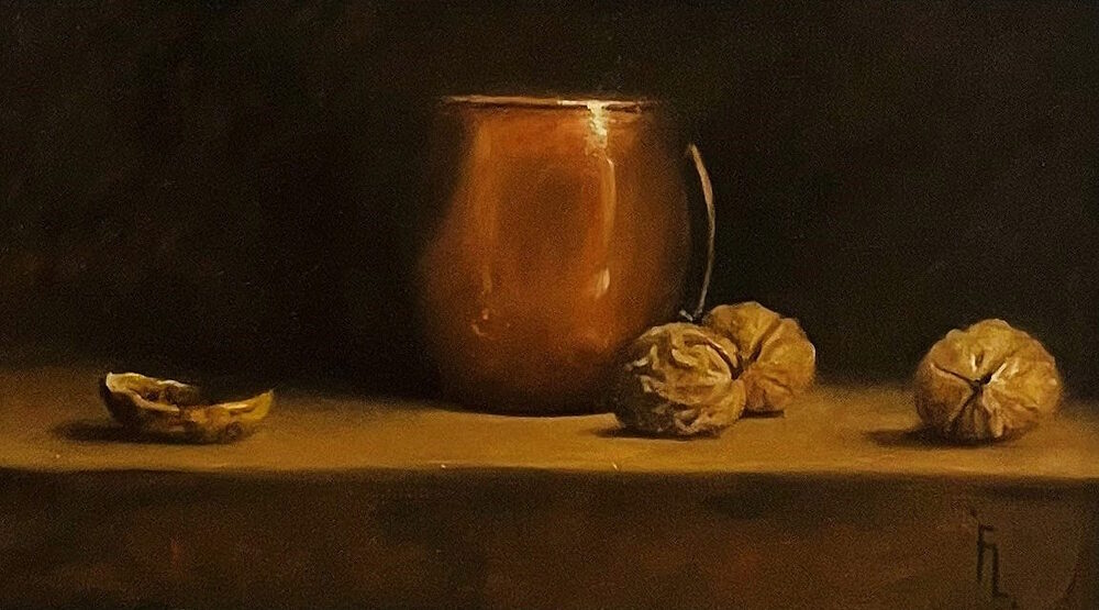 'Walnuts and Copper Pot' by artist Fiona Longley
